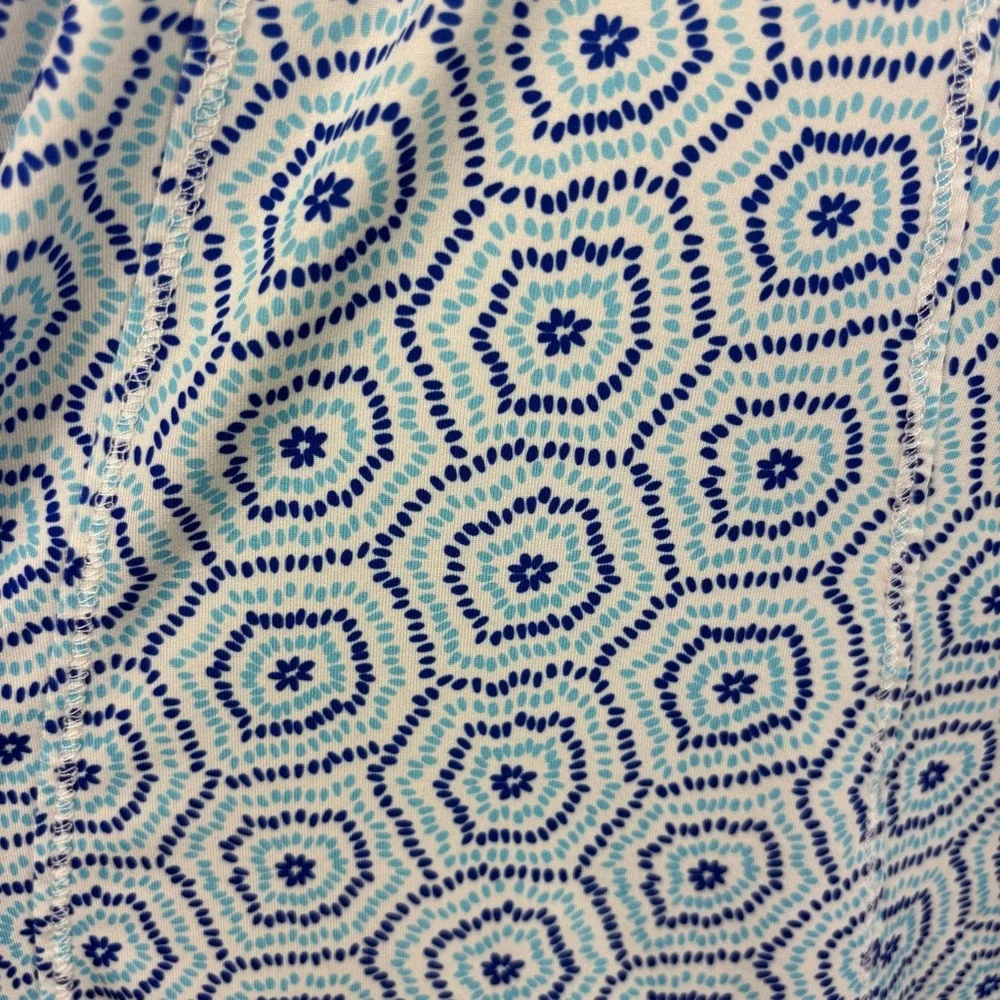Belyn Key Glacier‎ Long Sleeve Polo in Burst Print Size M - Picture 4 of 6